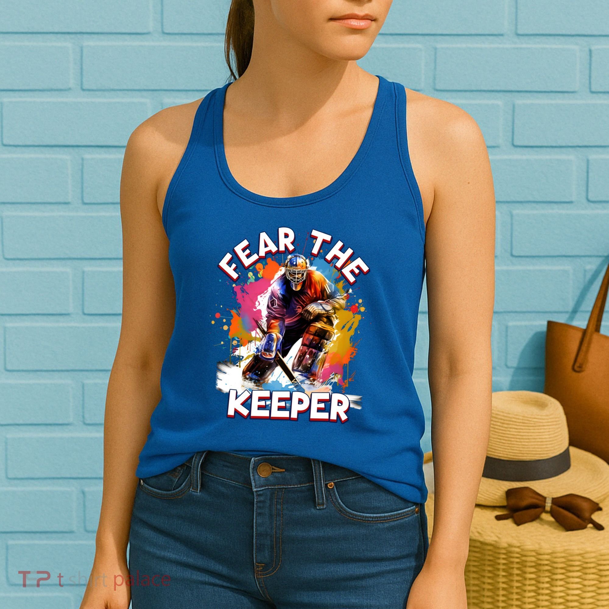 Goalie Ice Hockey Goalkeeper Sport Goaltender Keeper Team Gift Women's Tank Top