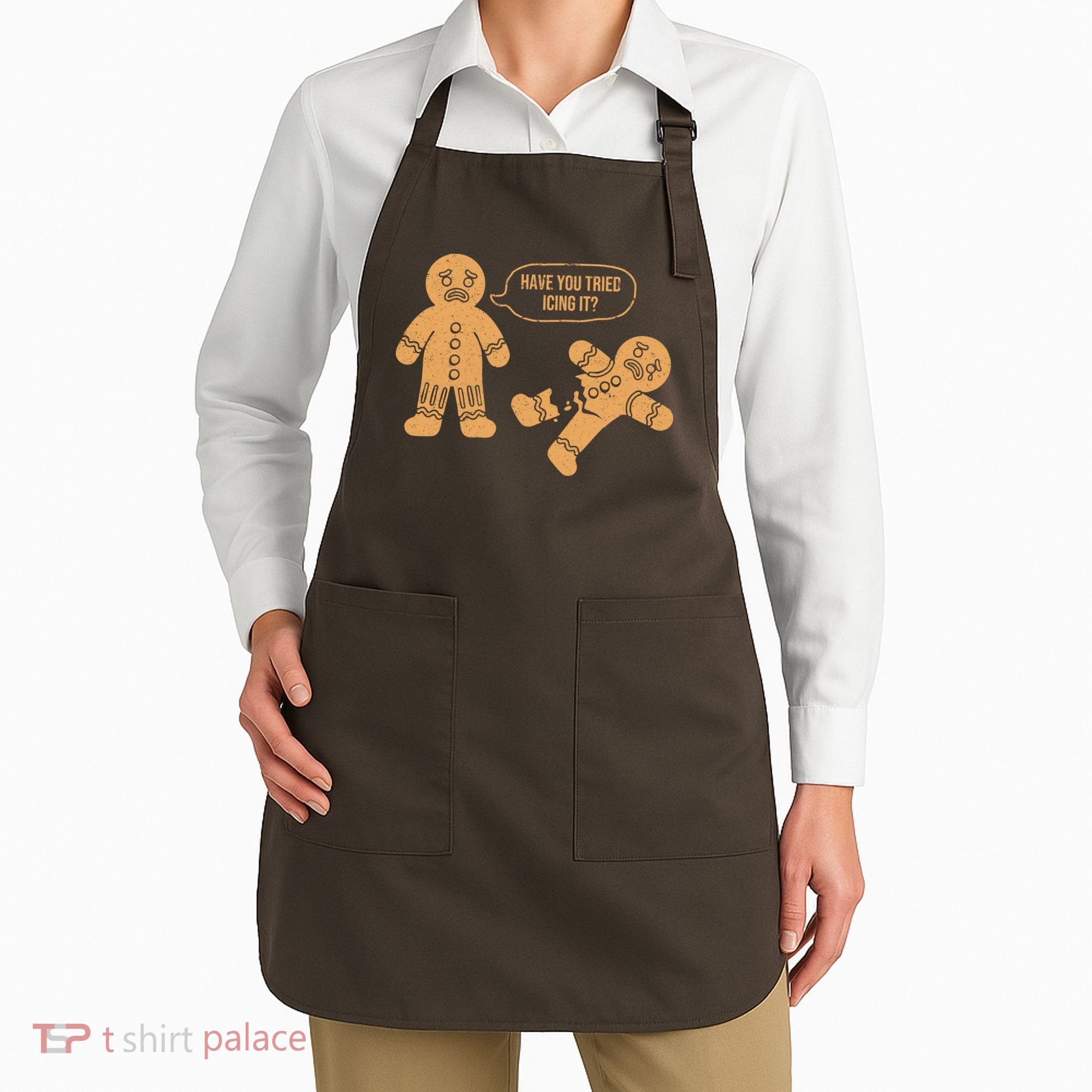 Gingerbread I Have You Tried Icing It Apron