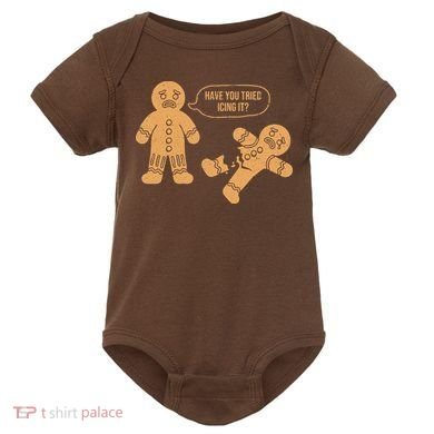 Gingerbread I Have You Tried Icing It Baby Bodysuit