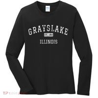 Grayslake Illinois Il Vintage Women's Long Sleeve Shirt thumb 0