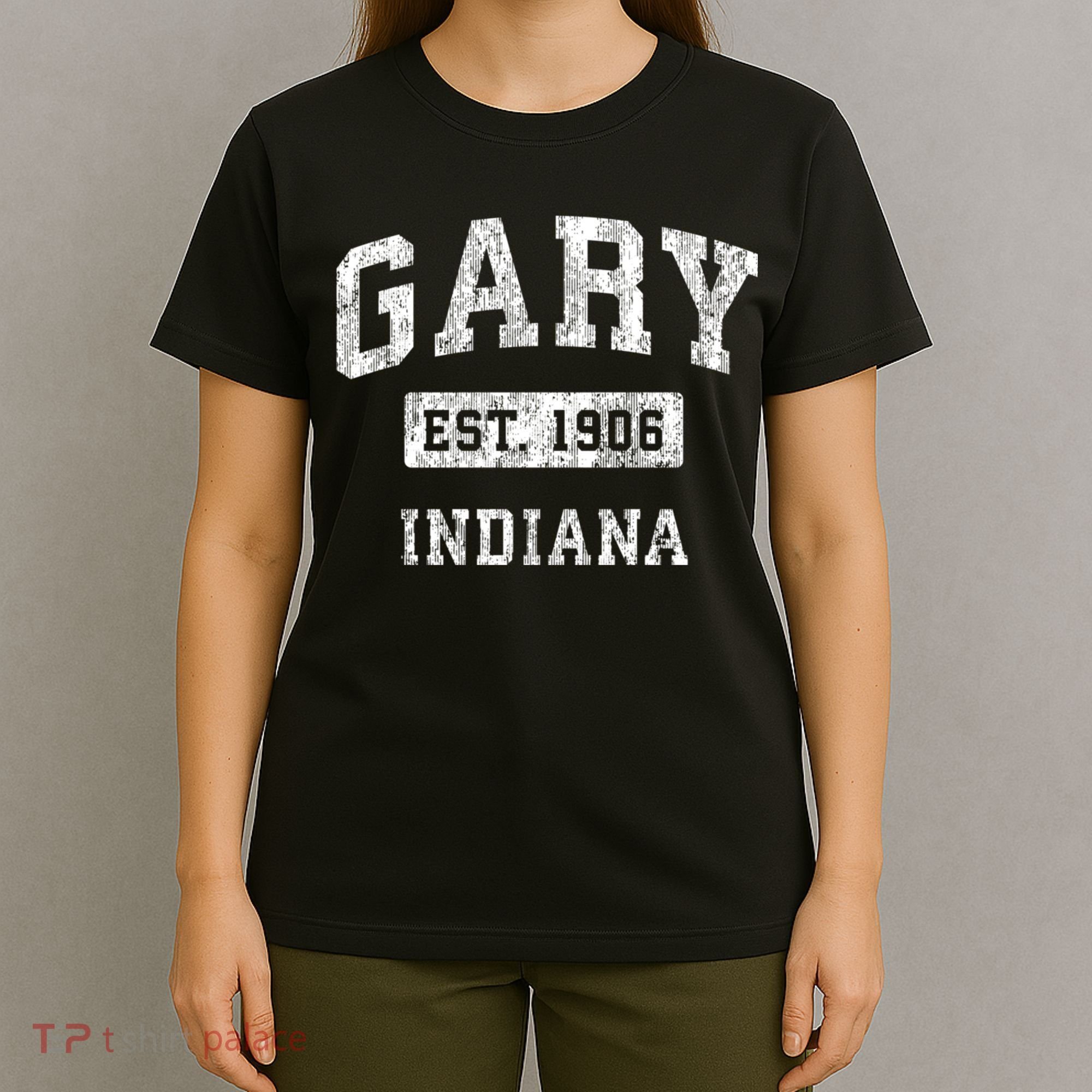 Gary Indiana In Vintage Established Sports T-Shirt