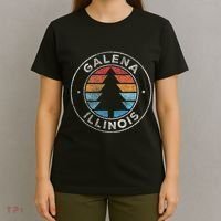 Galena Illinois Il Vintage Graphic Retro 70s T-Shirt thumb 4