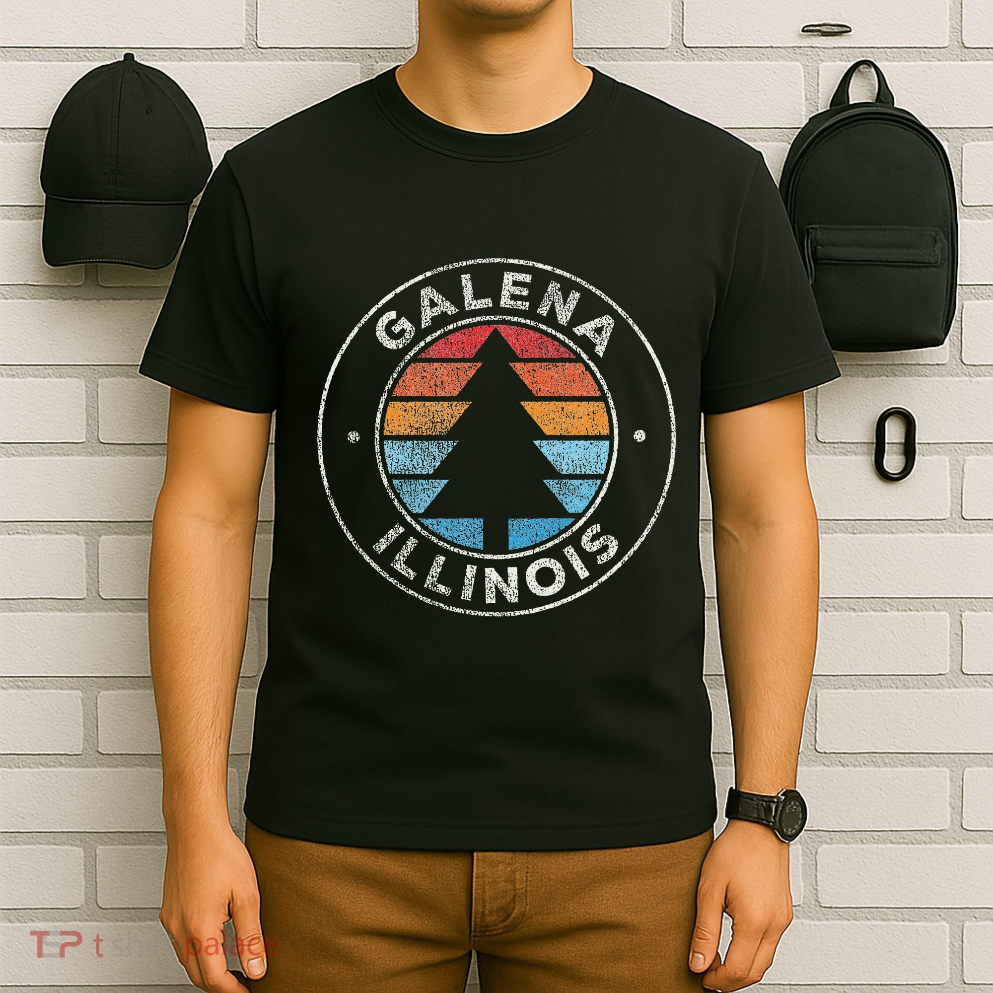 Galena Illinois Il Vintage Graphic Retro 70s T-Shirt