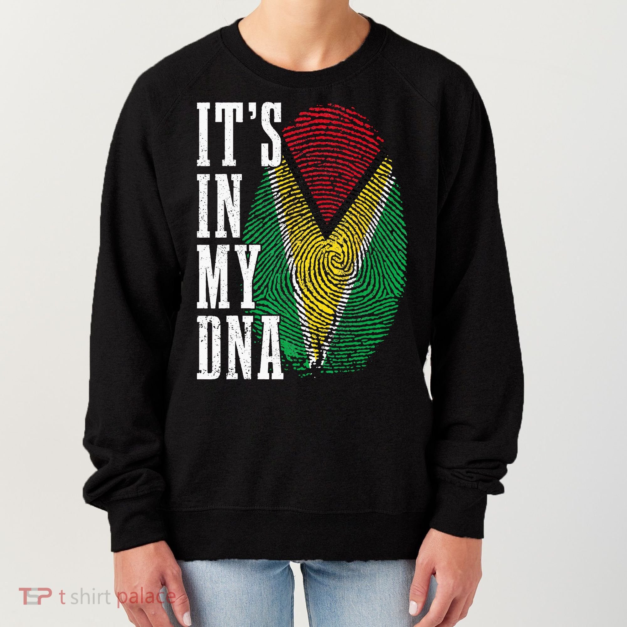 Guyana It's In My DNA Pride Guyanese Flag Roots Women's Sweatshirt