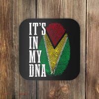 Guyana It's In My DNA Pride Guyanese Flag Roots Coaster thumb 0