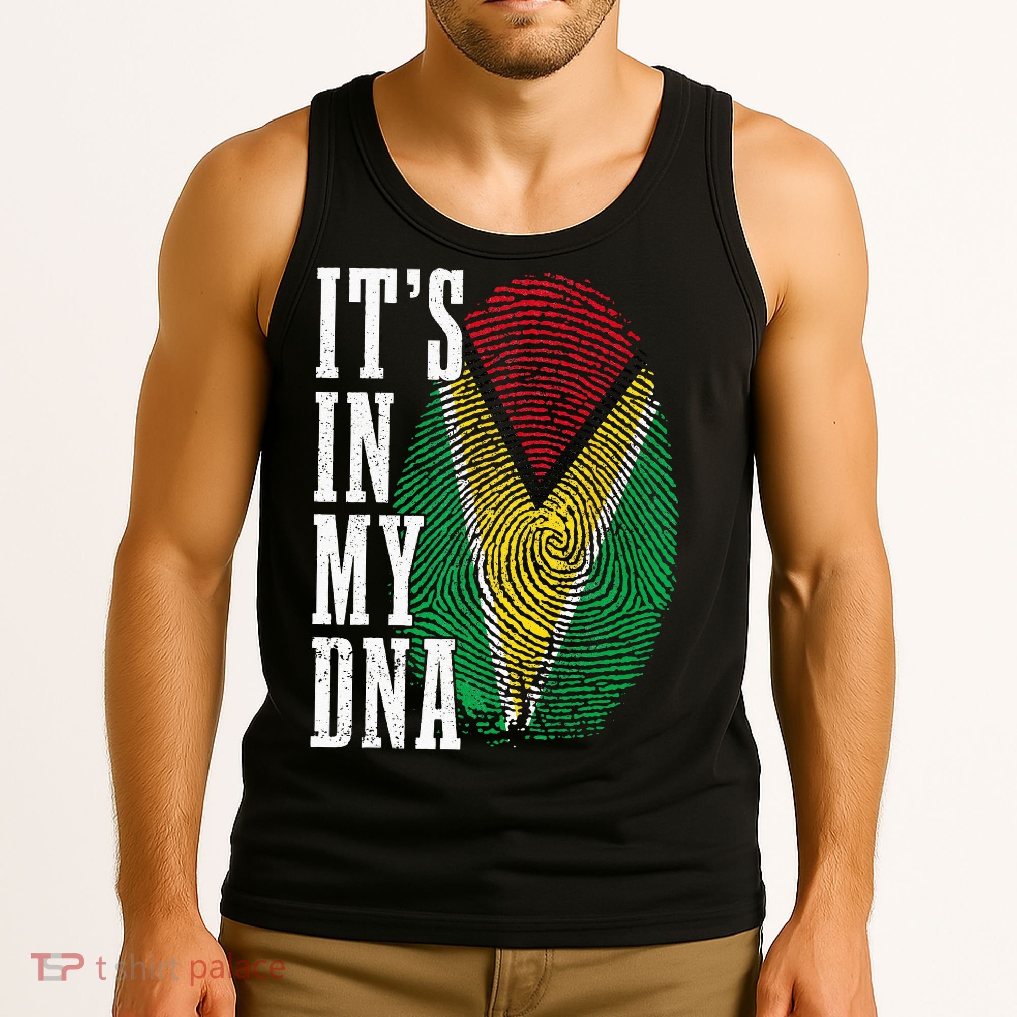 Guyana It's In My DNA Pride Guyanese Flag Roots Tank Top