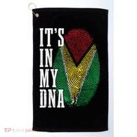 Guyana It's In My DNA Pride Guyanese Flag Roots Golf Towel thumb 0