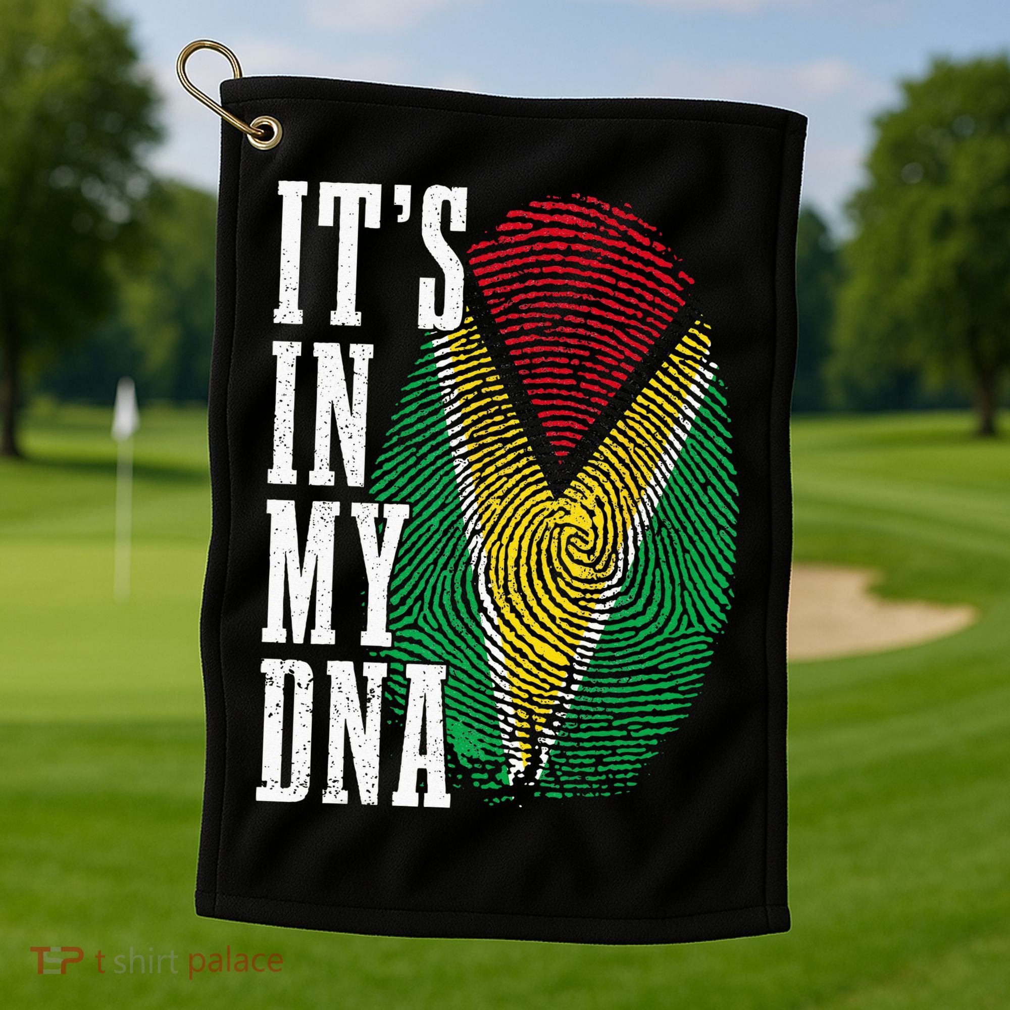 Guyana It's In My DNA Pride Guyanese Flag Roots Golf Towel