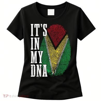Guyana It's In My DNA Pride Guyanese Flag Roots Women's T-Shirt