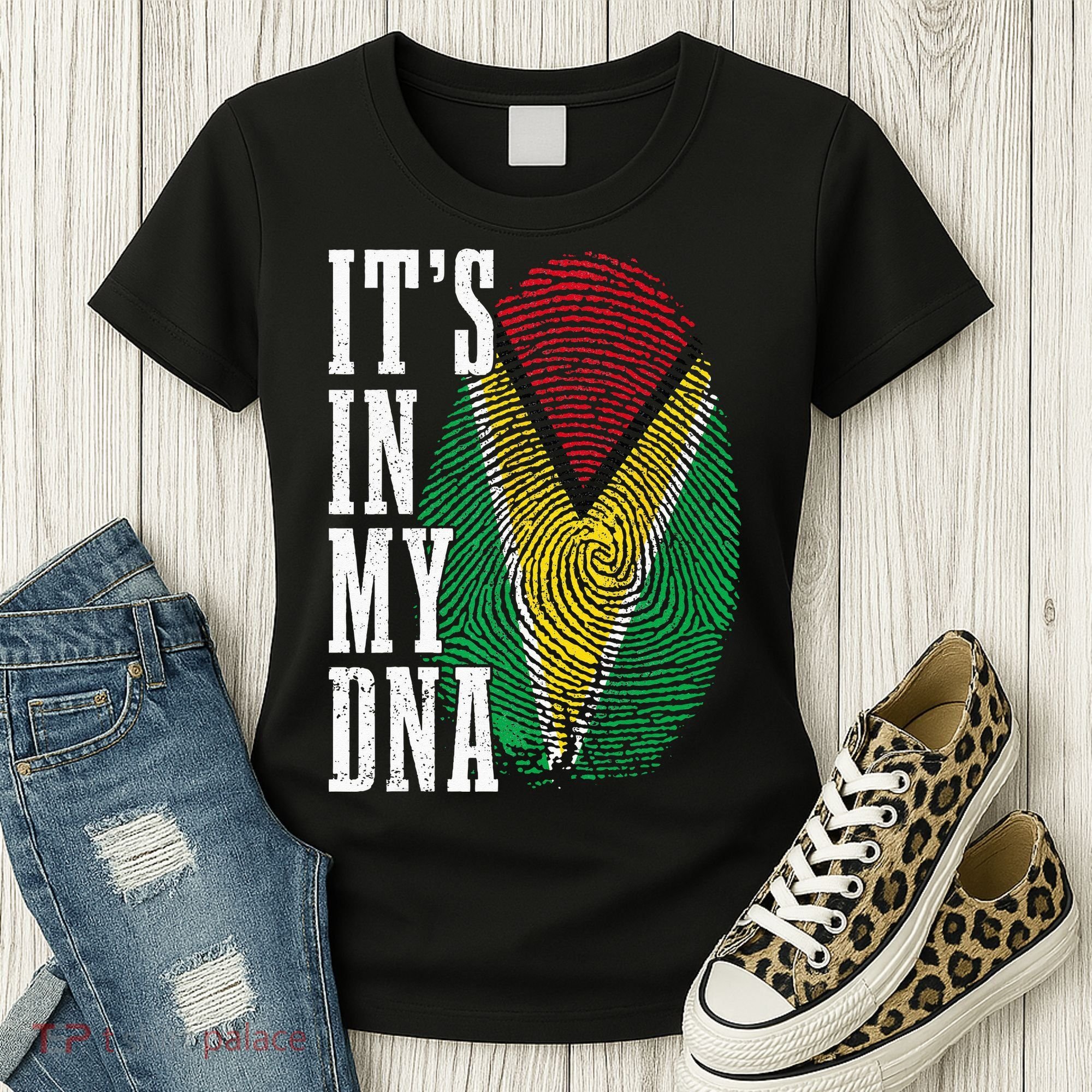 Guyana It's In My DNA Pride Guyanese Flag Roots Women's T-Shirt