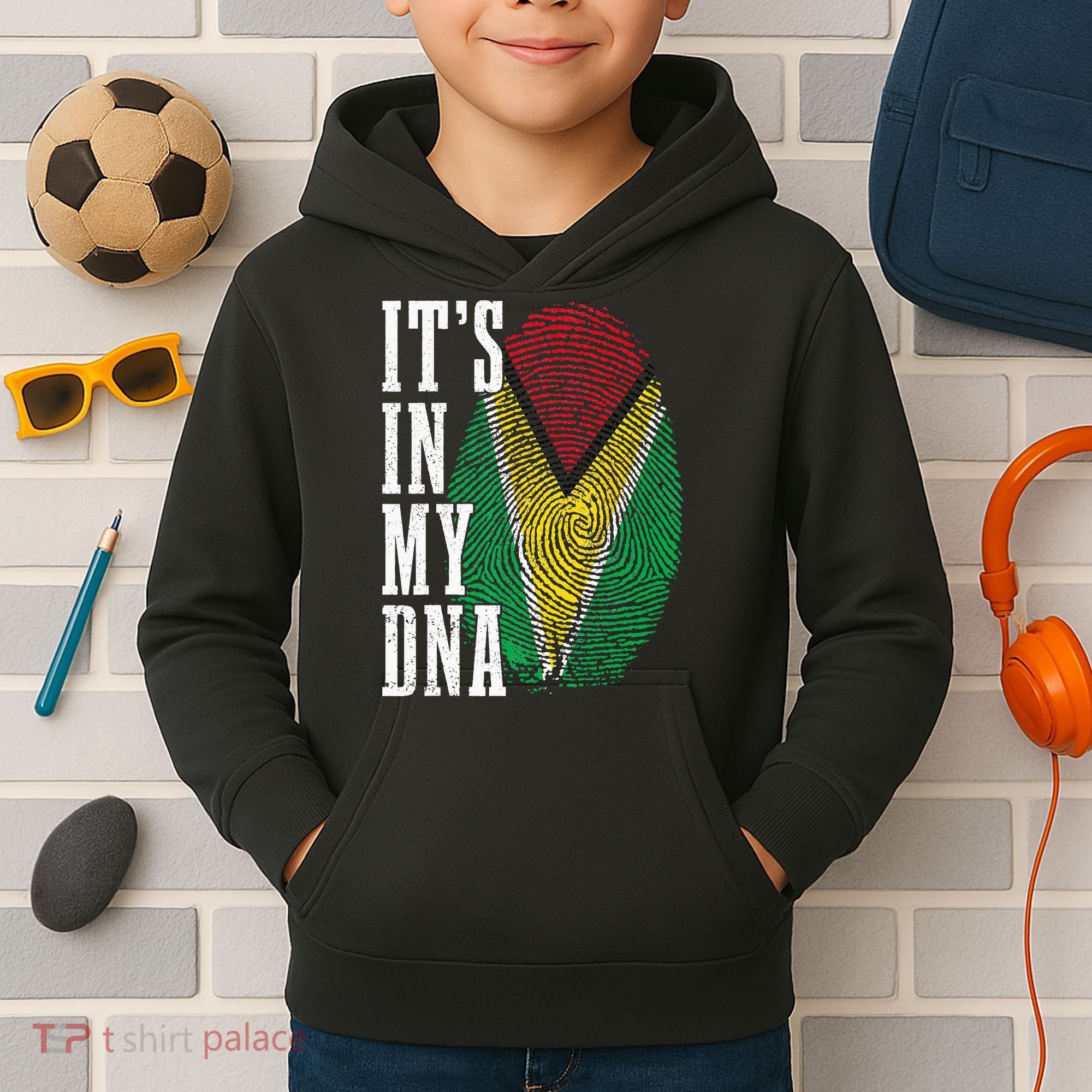 Guyana It's In My DNA Pride Guyanese Flag Roots Kids Hoodie