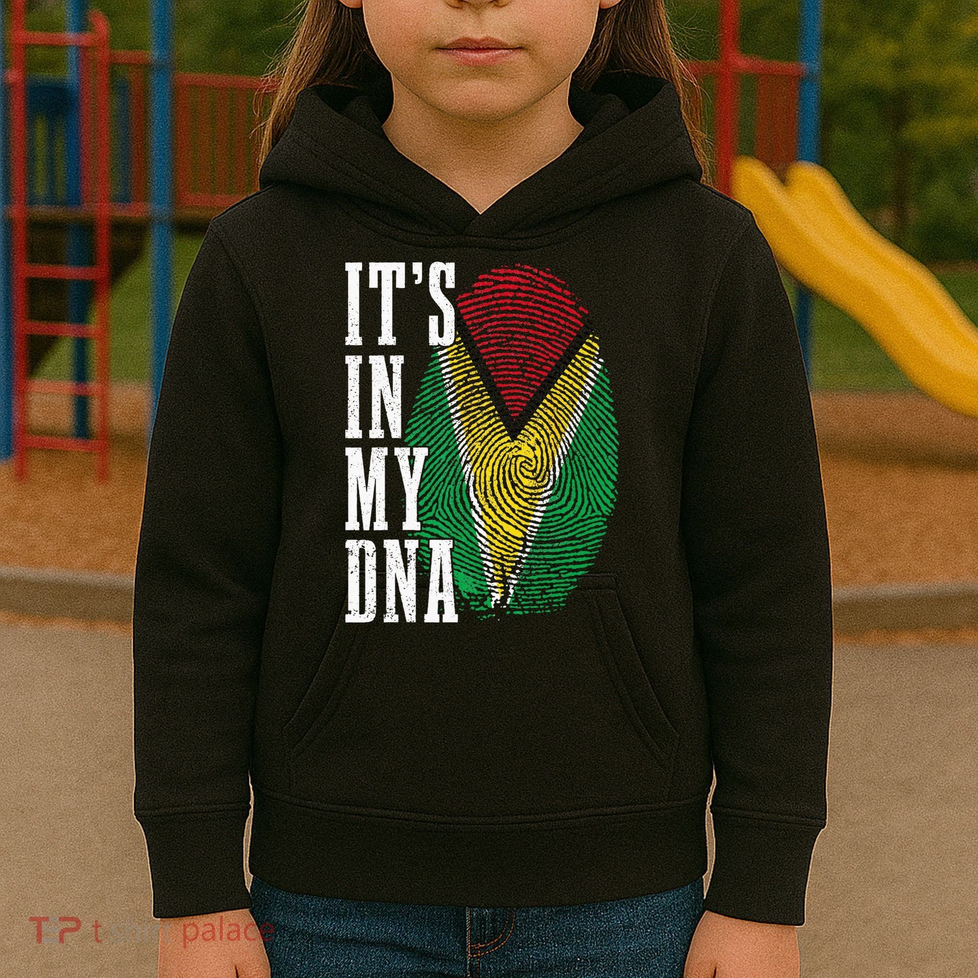 Guyana It's In My DNA Pride Guyanese Flag Roots Kids Hoodie
