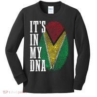 Guyana It's In My DNA Pride Guyanese Flag Roots Kids Long Sleeve Shirt thumb 0
