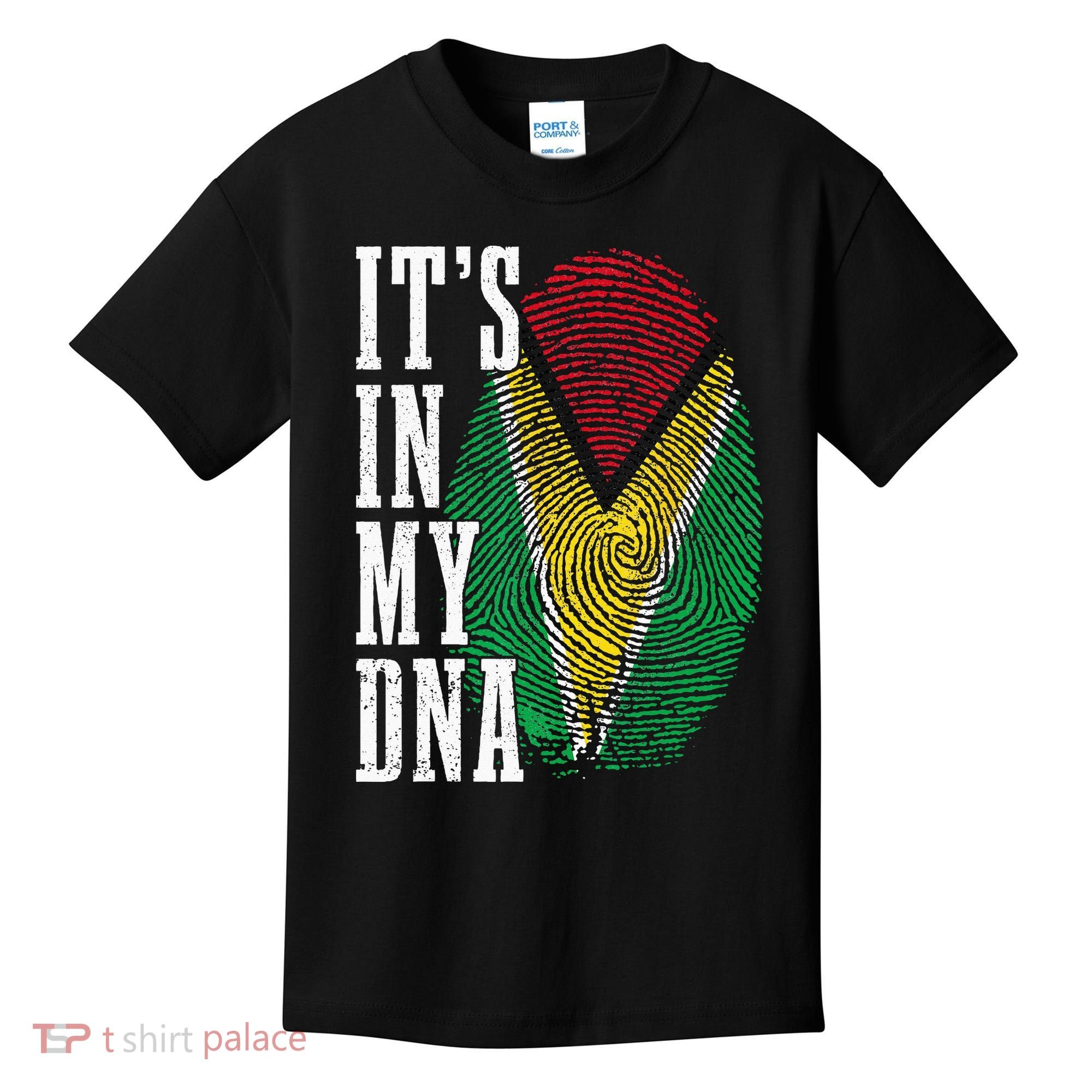 Guyana It's In My DNA Pride Guyanese Flag Roots Kids T-Shirt