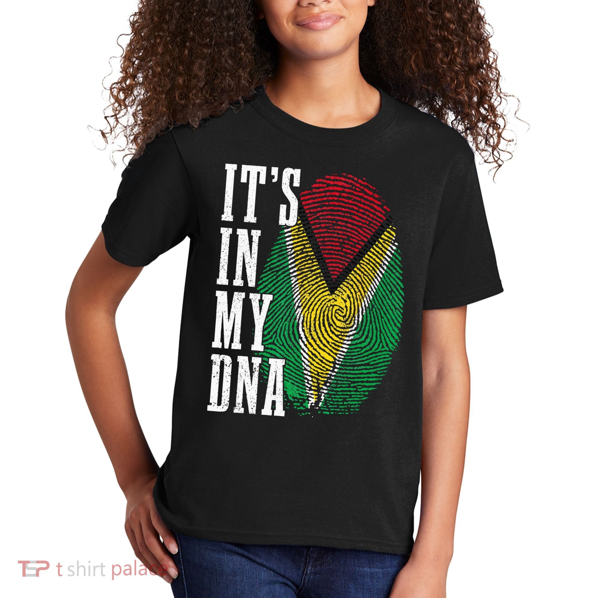 Guyana It's In My DNA Pride Guyanese Flag Roots Kids T-Shirt