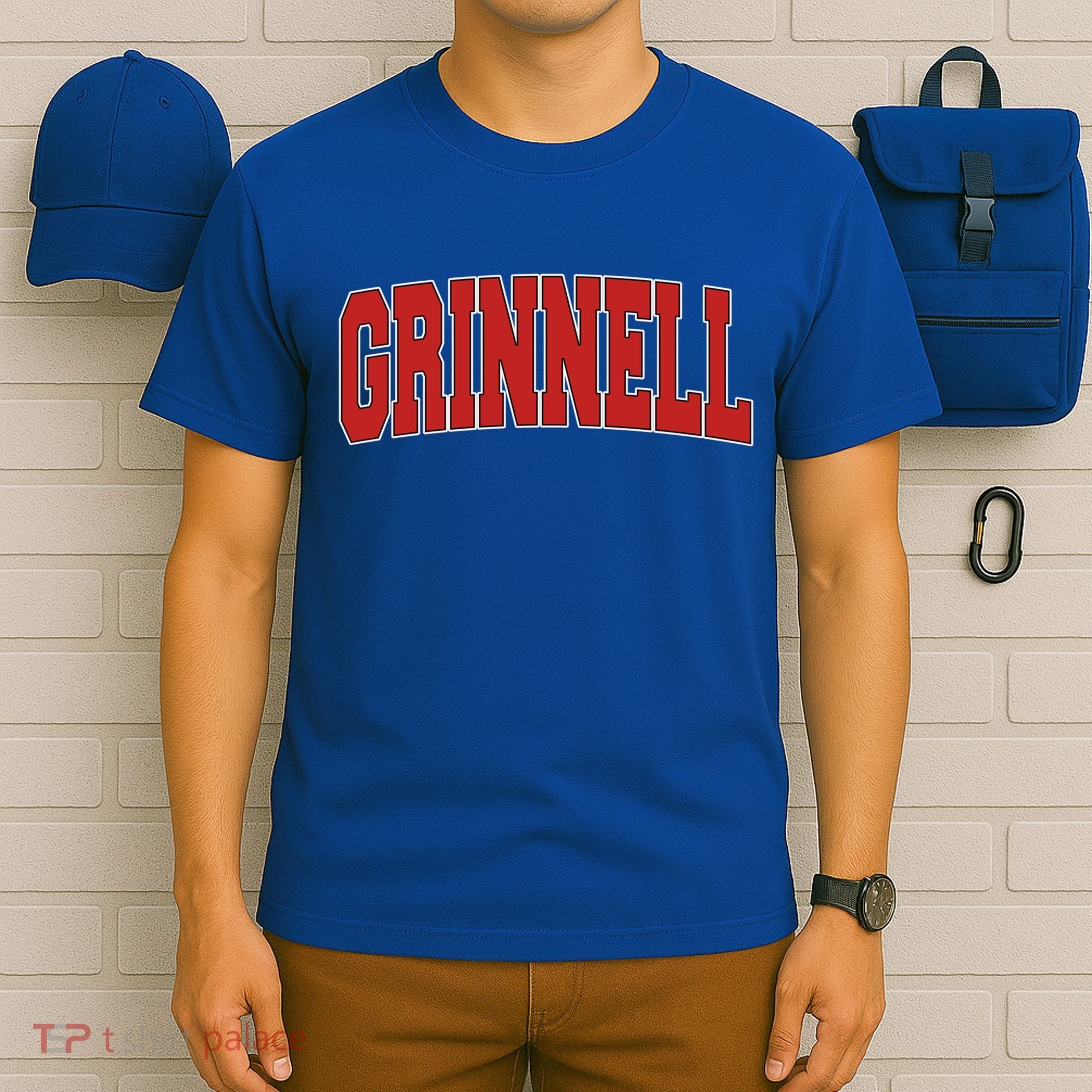 Grinnell Ia Iowa Varsity Style Usa Vintage Sports Gift T-Shirt