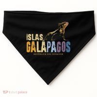Galapagos Islands Islas Galapagos Iguana Ecuador USA-Made Doggie Bandana thumb 0