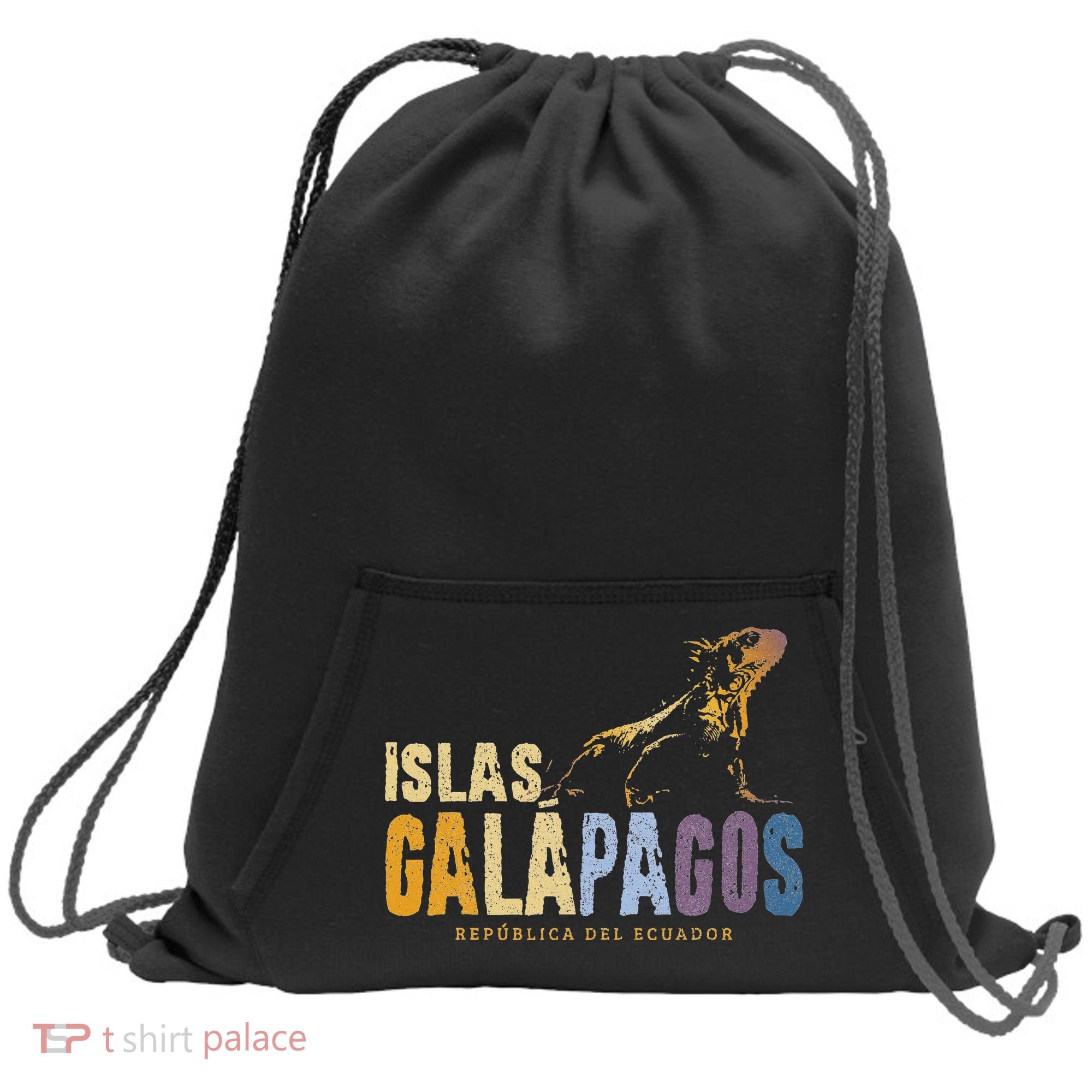 Galapagos Islands Islas Galapagos Iguana Ecuador Sweatshirt Cinch Pack Bag