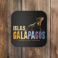 Galapagos Islands Islas Galapagos Iguana Ecuador Coaster thumb 0