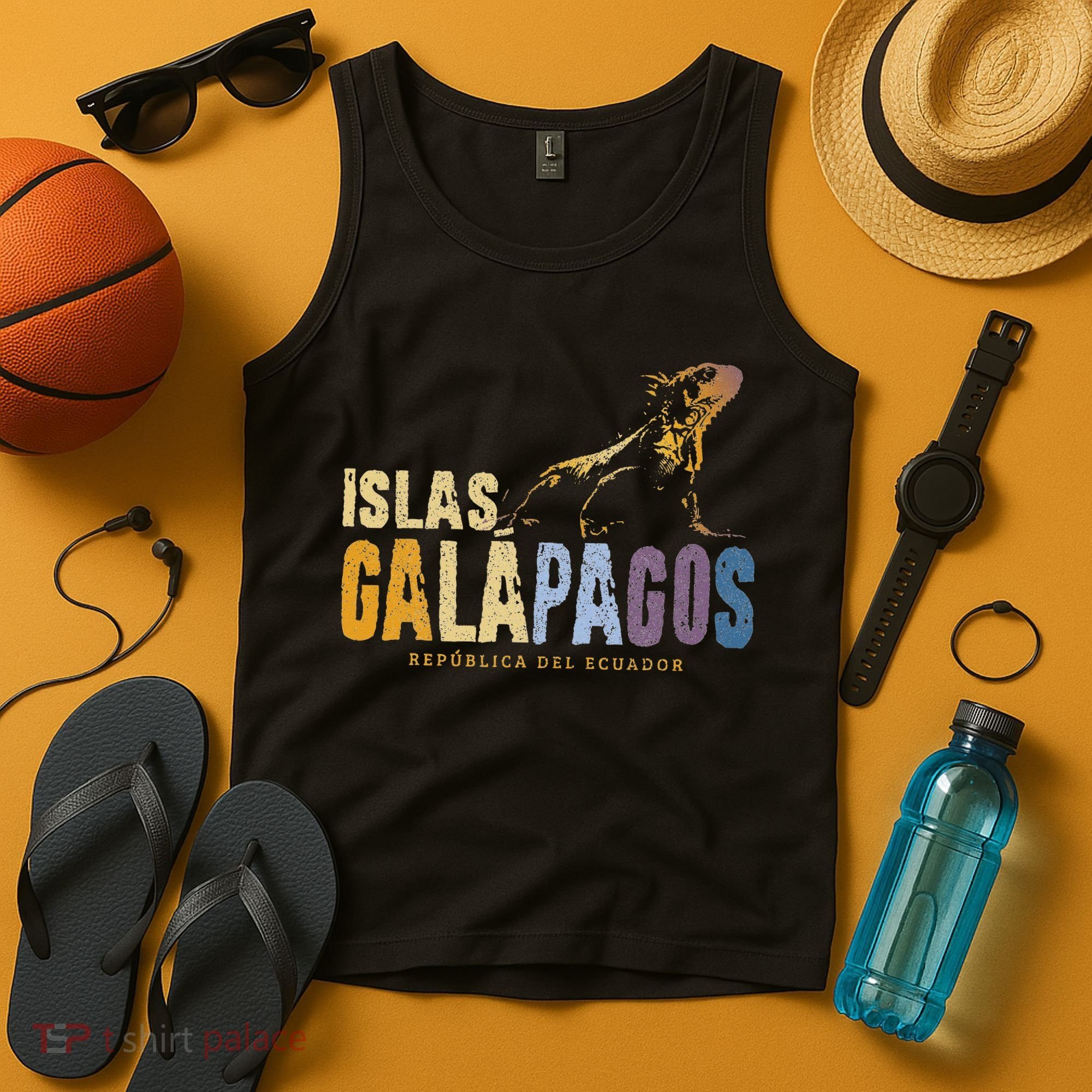 Galapagos Islands Islas Galapagos Iguana Ecuador Tank Top
