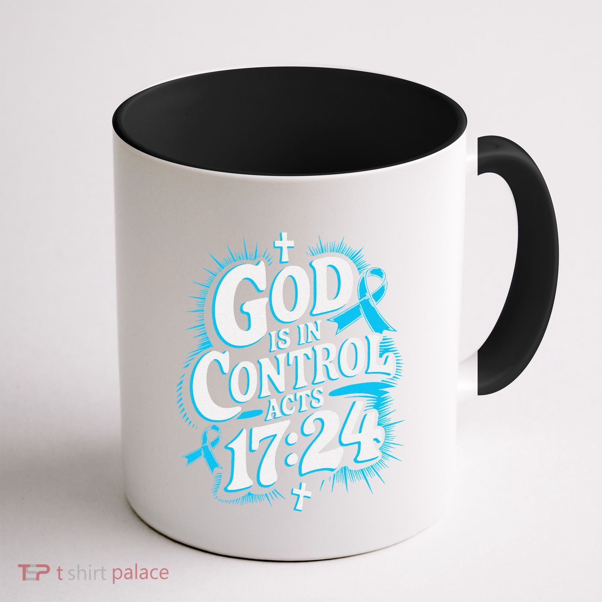 God Is In Control Survivor Prostate Cancer Awareness Coffee Mug