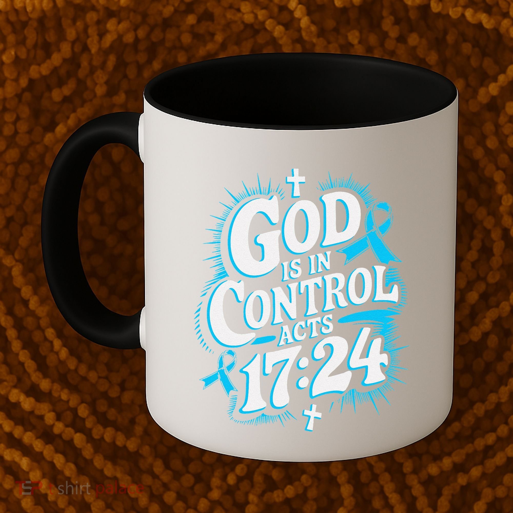 God Is In Control Survivor Prostate Cancer Awareness Coffee Mug