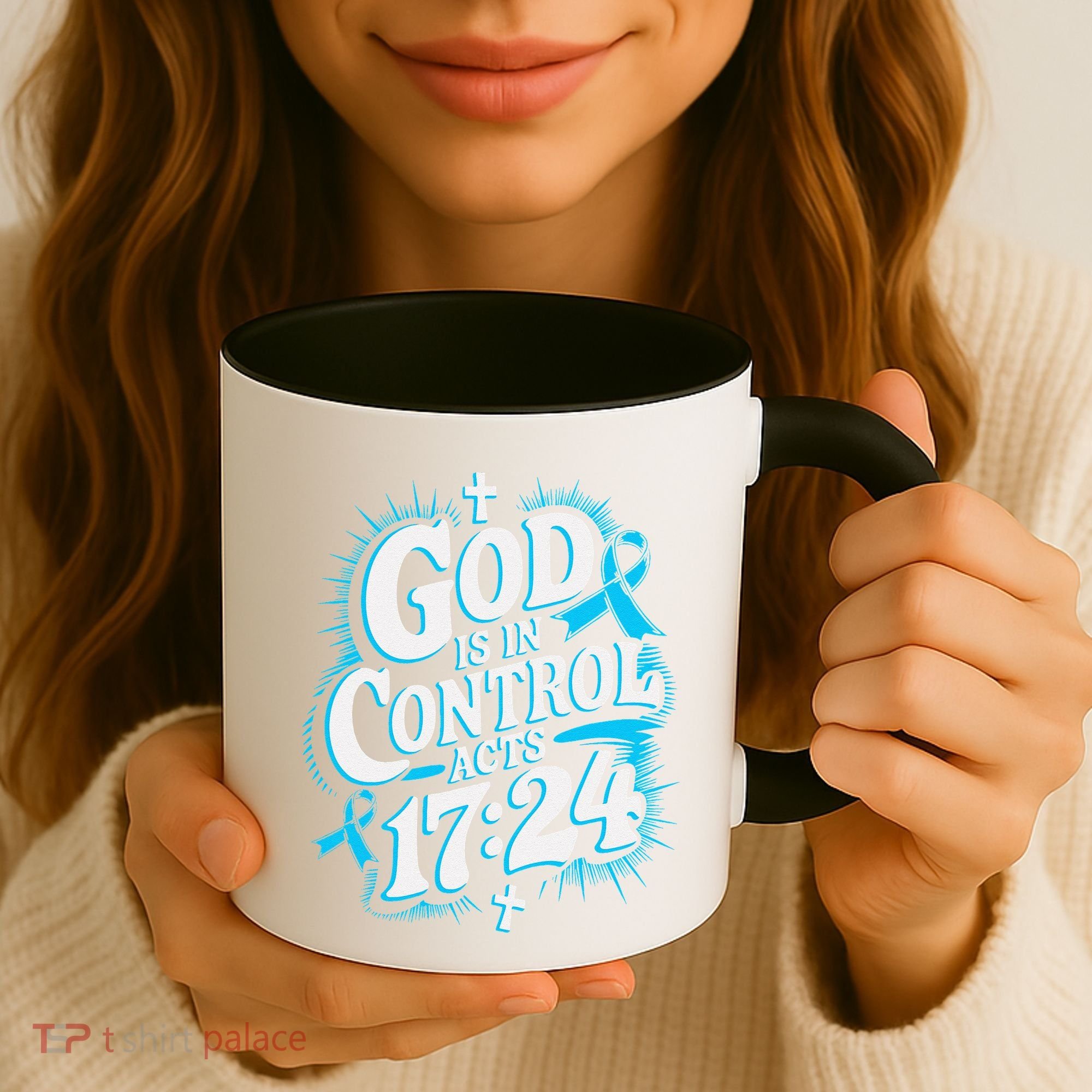 God Is In Control Survivor Prostate Cancer Awareness Coffee Mug