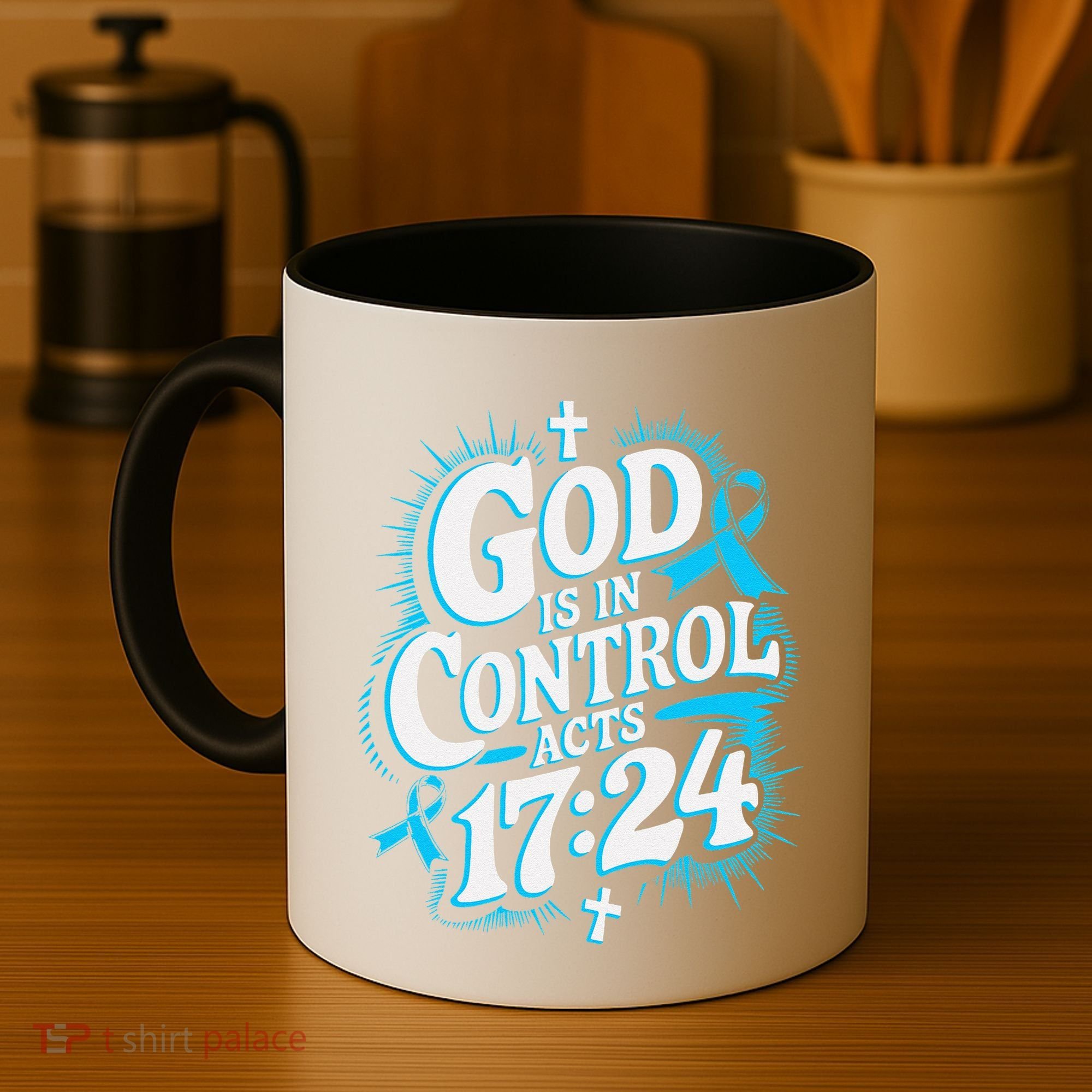 God Is In Control Survivor Prostate Cancer Awareness Coffee Mug