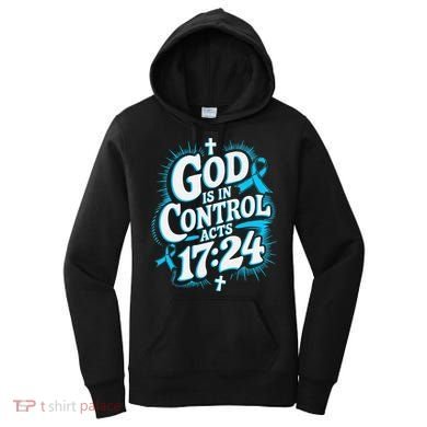 God Is In Control Survivor Prostate Cancer Awareness Women's Hoodie