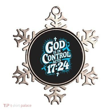 God Is In Control Survivor Prostate Cancer Awareness Ornament