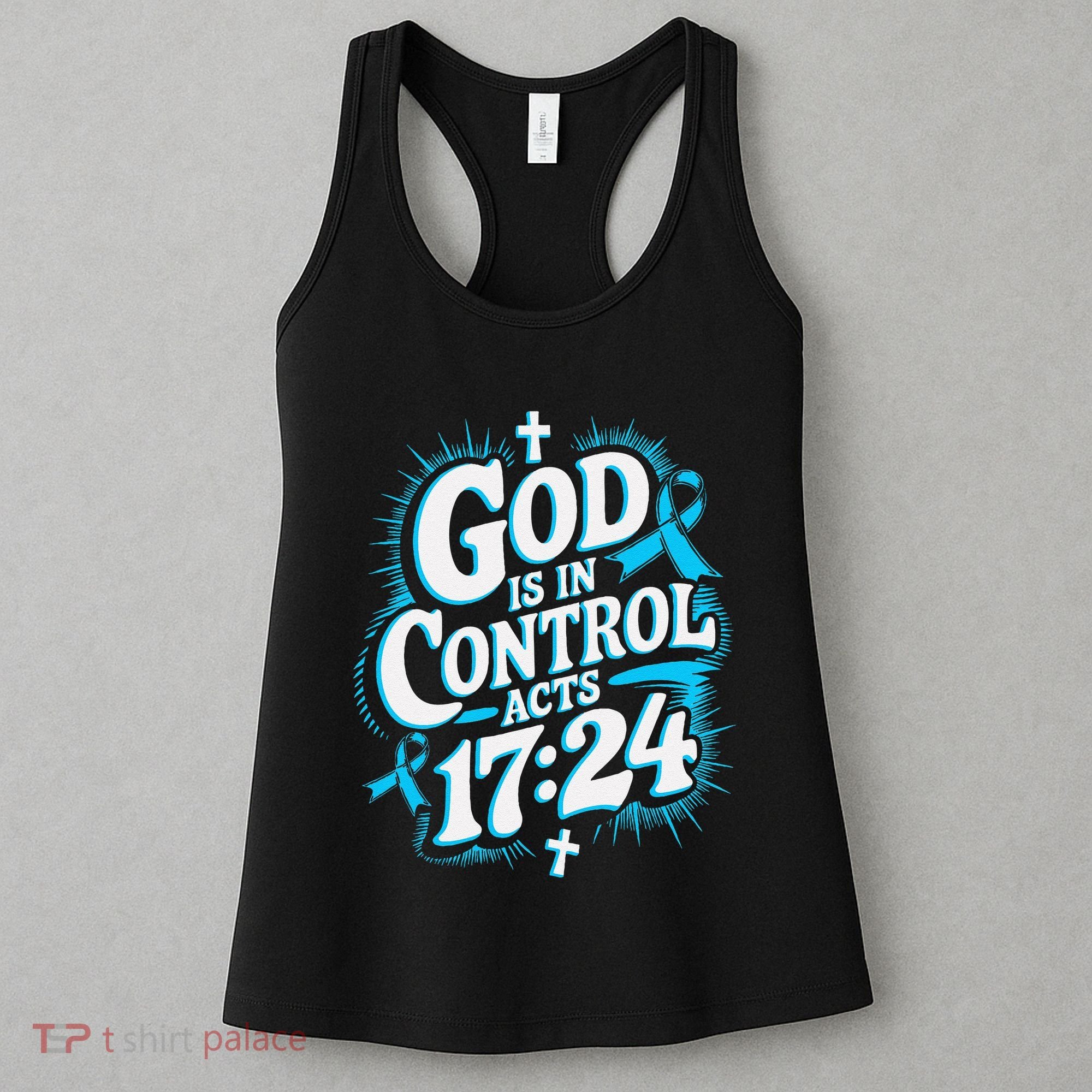 God Is In Control Survivor Prostate Cancer Awareness Women's Tank Top