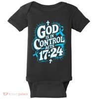 God Is In Control Survivor Prostate Cancer Awareness Baby Bodysuit thumb 0
