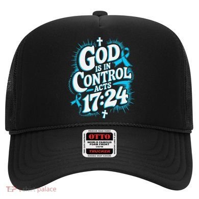 God Is In Control Survivor Prostate Cancer Awareness Hat