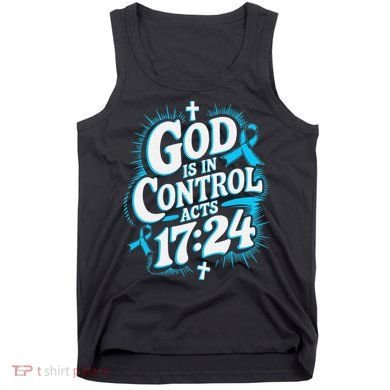 God Is In Control Survivor Prostate Cancer Awareness Tank Top