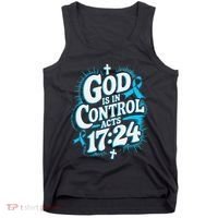 God Is In Control Survivor Prostate Cancer Awareness Tank Top thumb 0