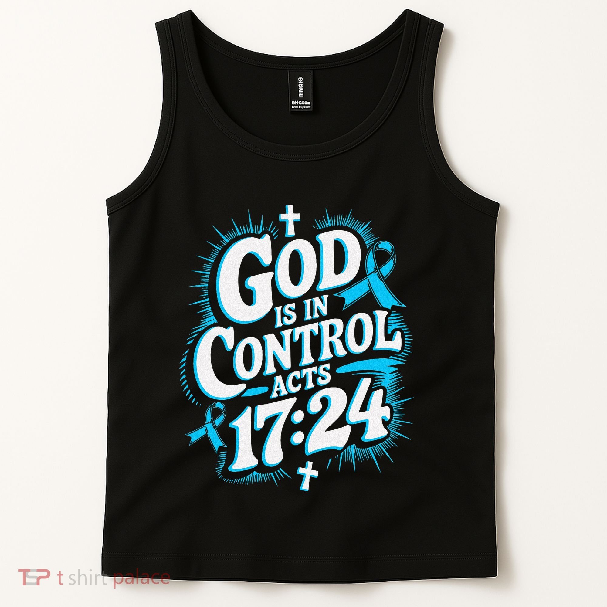God Is In Control Survivor Prostate Cancer Awareness Tank Top