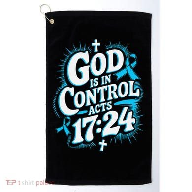 God Is In Control Survivor Prostate Cancer Awareness Golf Towel