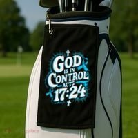 God Is In Control Survivor Prostate Cancer Awareness Golf Towel thumb 2
