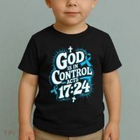 God Is In Control Survivor Prostate Cancer Awareness Toddler T-Shirt thumb 2