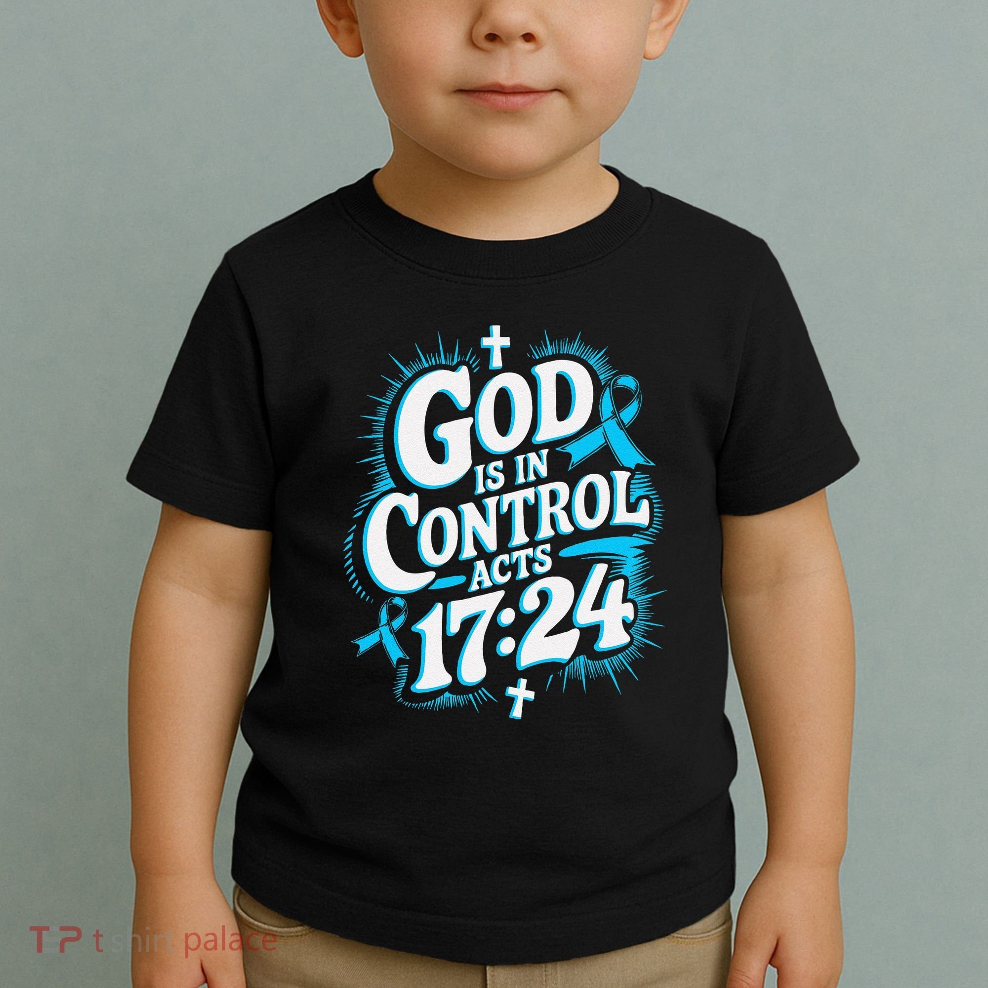 God Is In Control Survivor Prostate Cancer Awareness Toddler T-Shirt