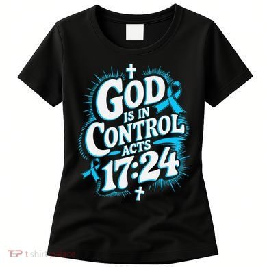 God Is In Control Survivor Prostate Cancer Awareness Women's T-Shirt