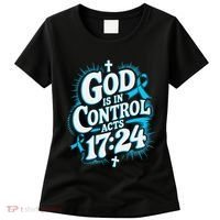 God Is In Control Survivor Prostate Cancer Awareness Women's T-Shirt thumb 0