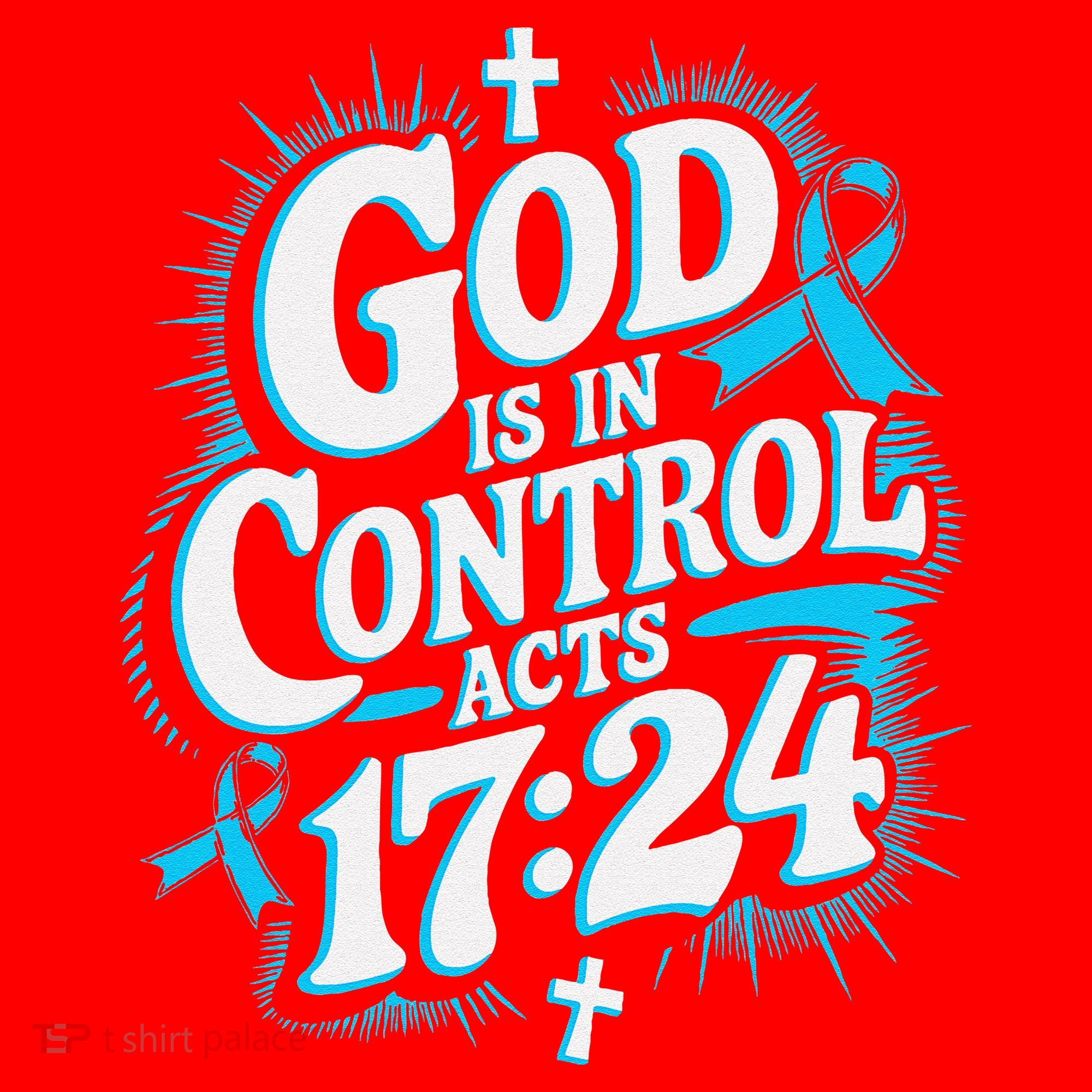 God Is In Control Survivor Prostate Cancer Awareness Santa Hat