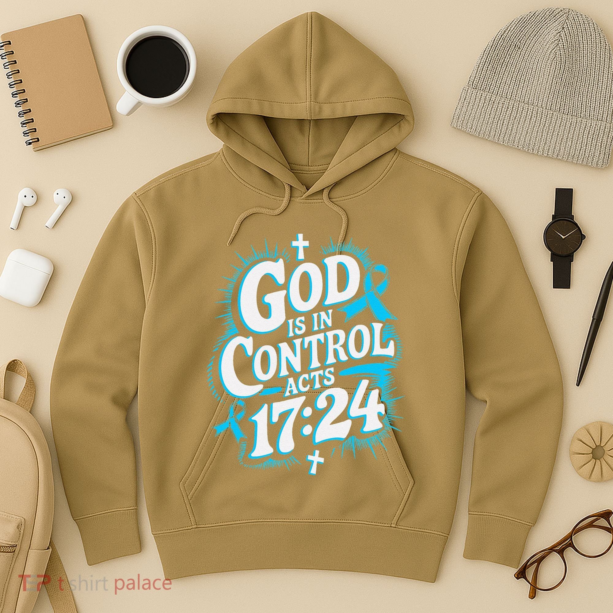 God Is In Control Survivor Prostate Cancer Awareness Hoodie