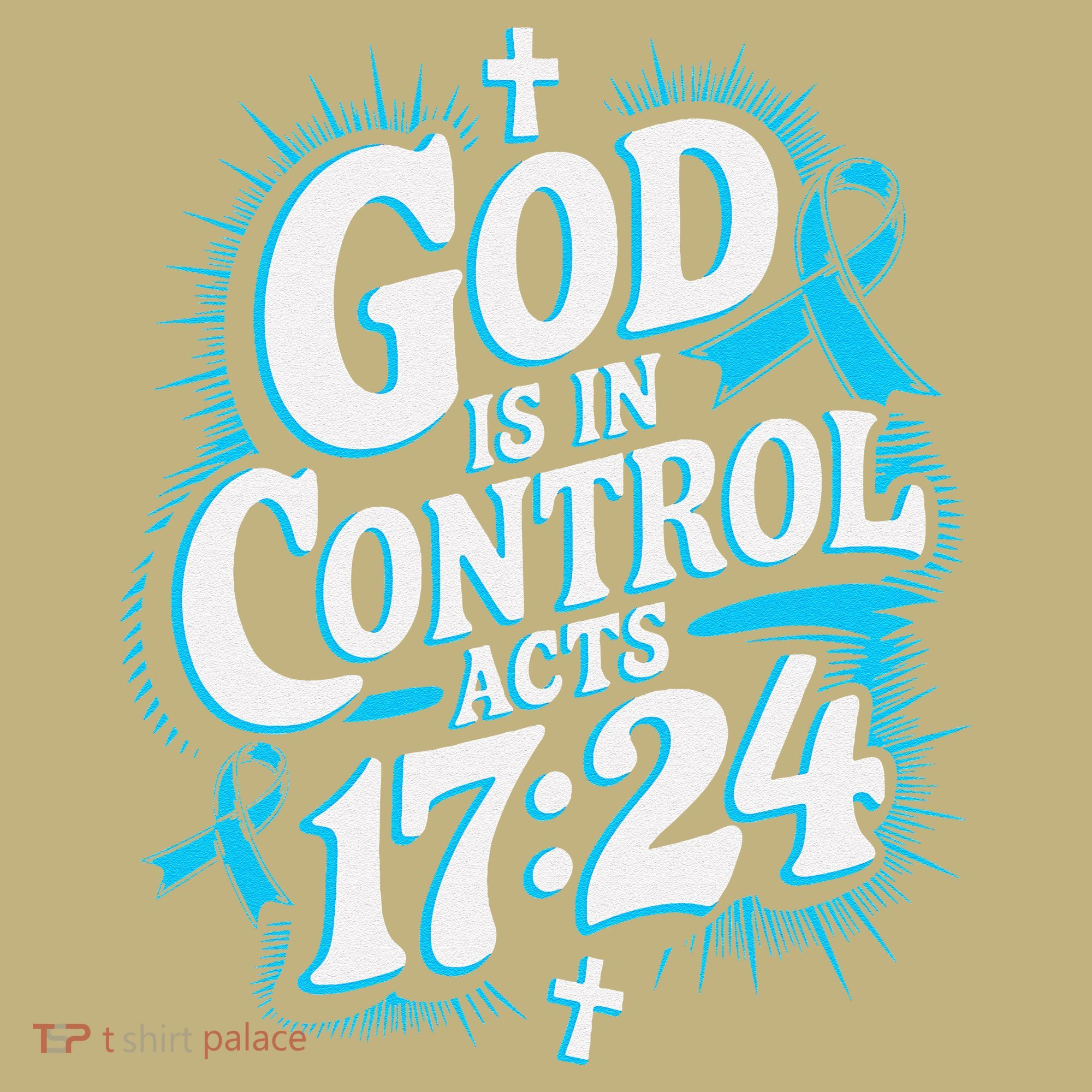 God Is In Control Survivor Prostate Cancer Awareness Long Sleeve Shirt