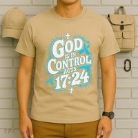 God Is In Control Survivor Prostate Cancer Awareness T-Shirt thumb 6
