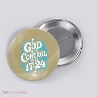 God Is In Control Survivor Prostate Cancer Awareness Button thumb 0