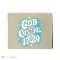 God Is In Control Survivor Prostate Cancer Awareness Mousepad thumb 0