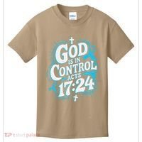 God Is In Control Survivor Prostate Cancer Awareness Kids T-Shirt thumb 0