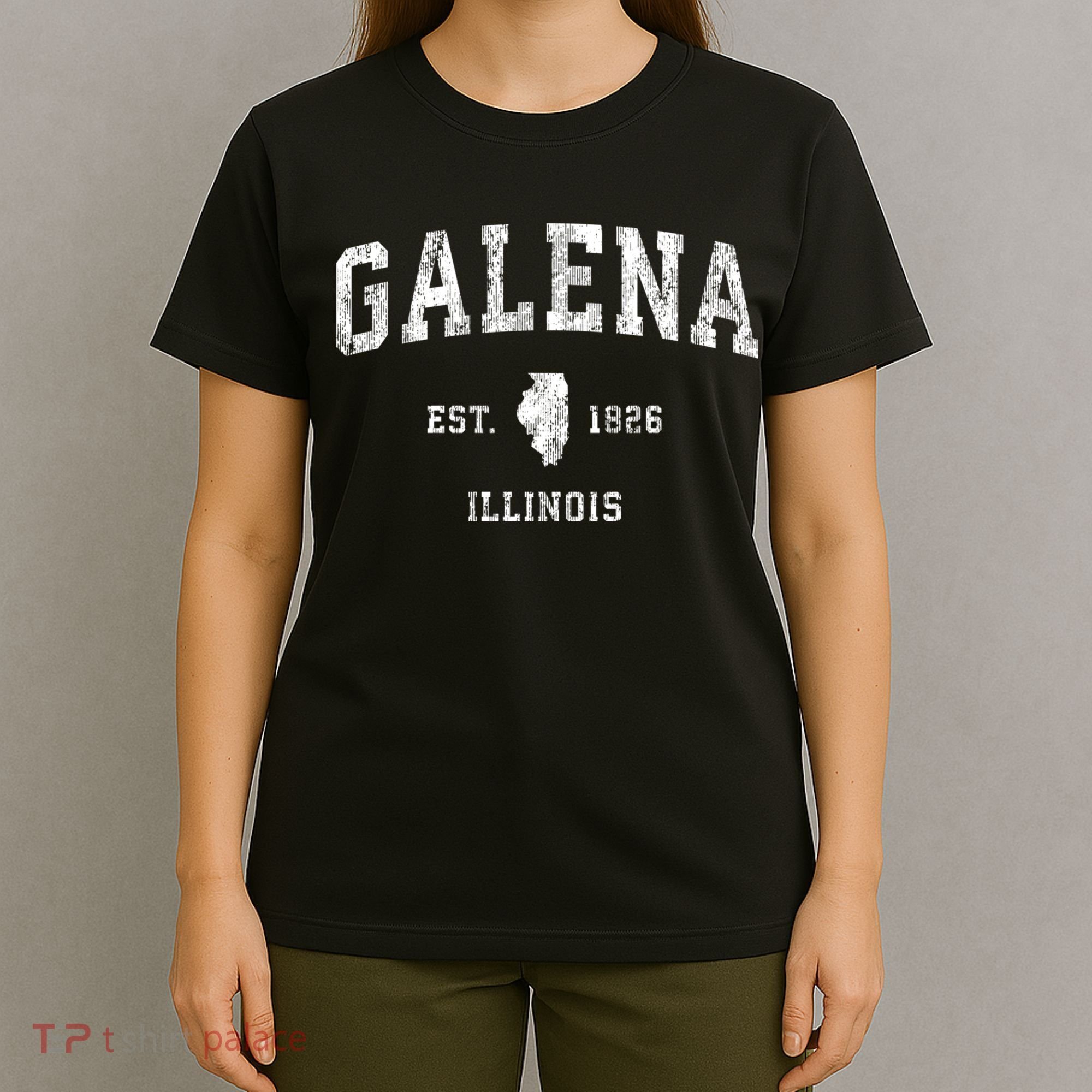 Galena Illinois Il Vintage Athletic Sports T-Shirt